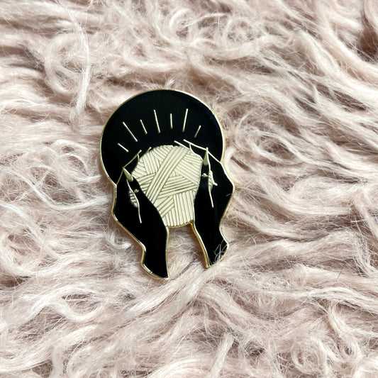 Yarnbearer Enamel Pin - Black