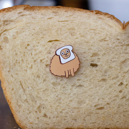 Bread Boi Pomeranian Enamel Pin